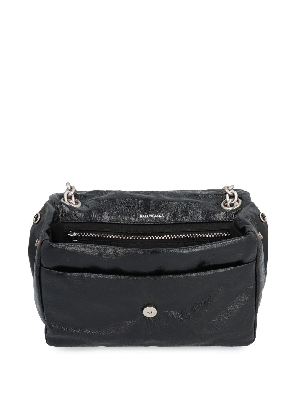 mini Monaco appliquÃ©-logo leather bag - 4