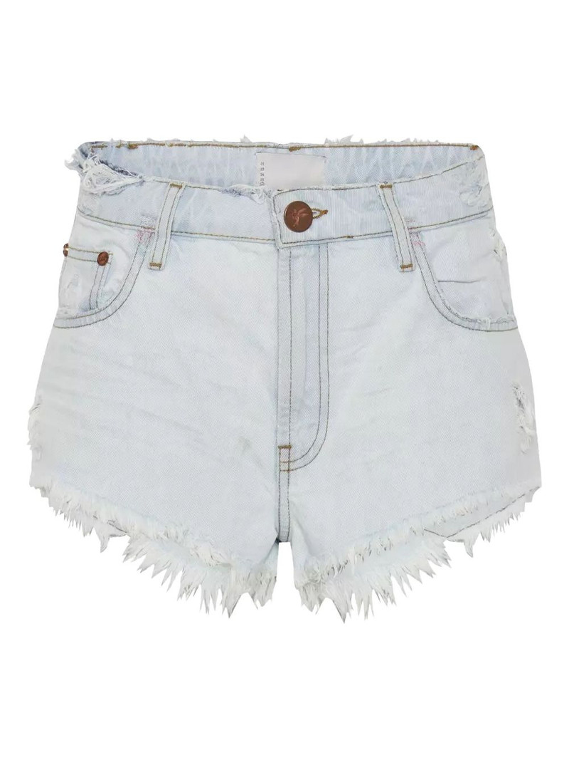 The One frayed denim shorts 1