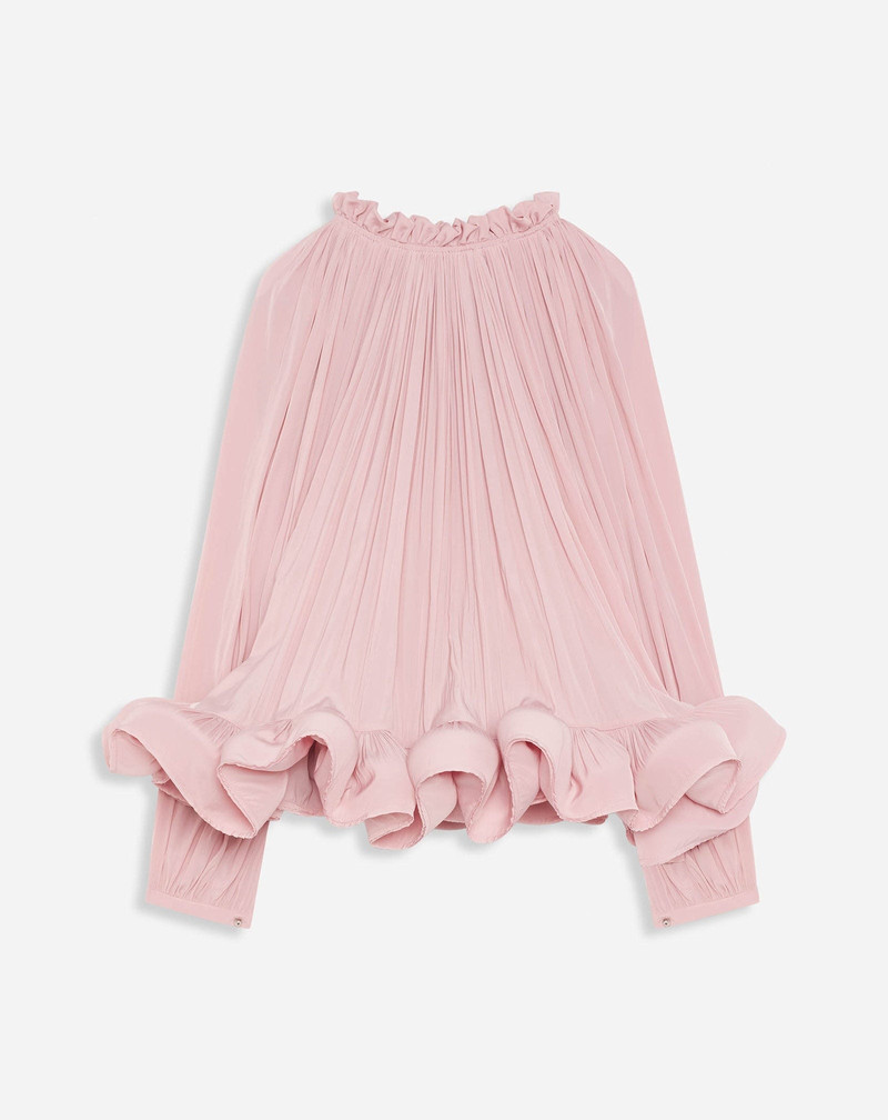 Lanvin LONG-SLEEVE CHARMEUSE BLOUSE outlook