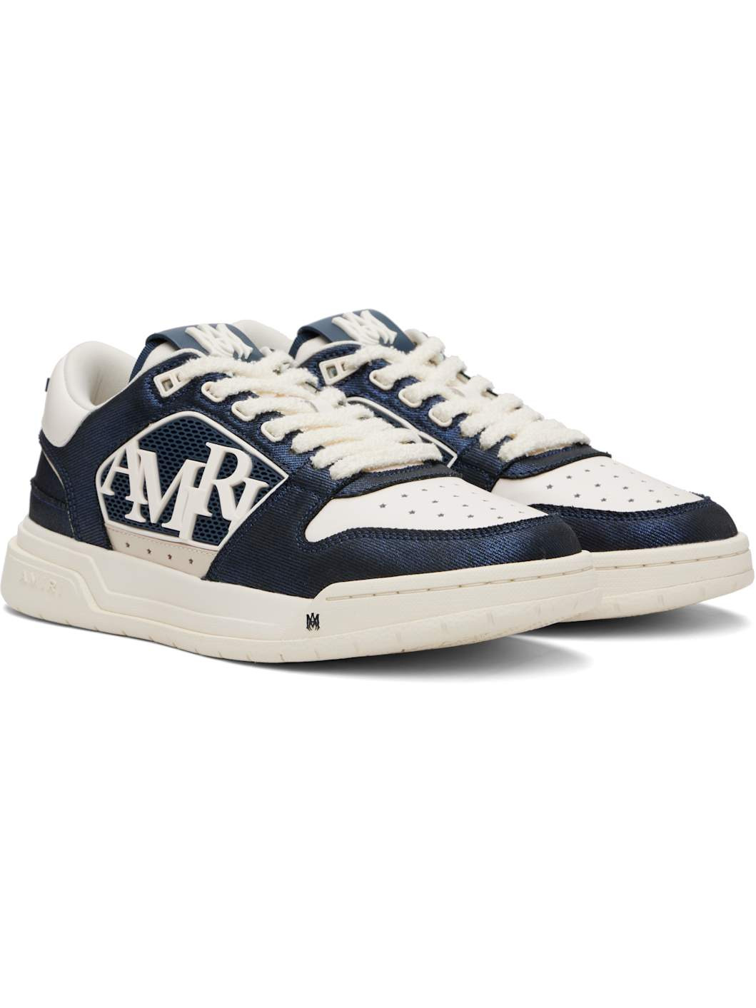 Navy & White Classic Low Sneakers - 4