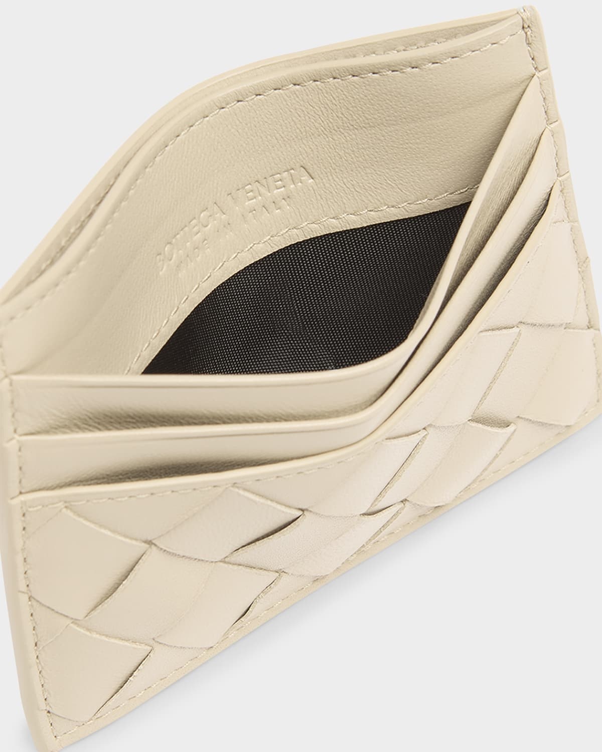 Intrecciato Leather Card Holder - 4