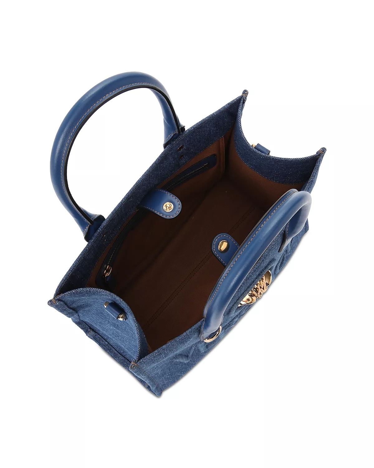 La Medusa Small Denim Tote - 3
