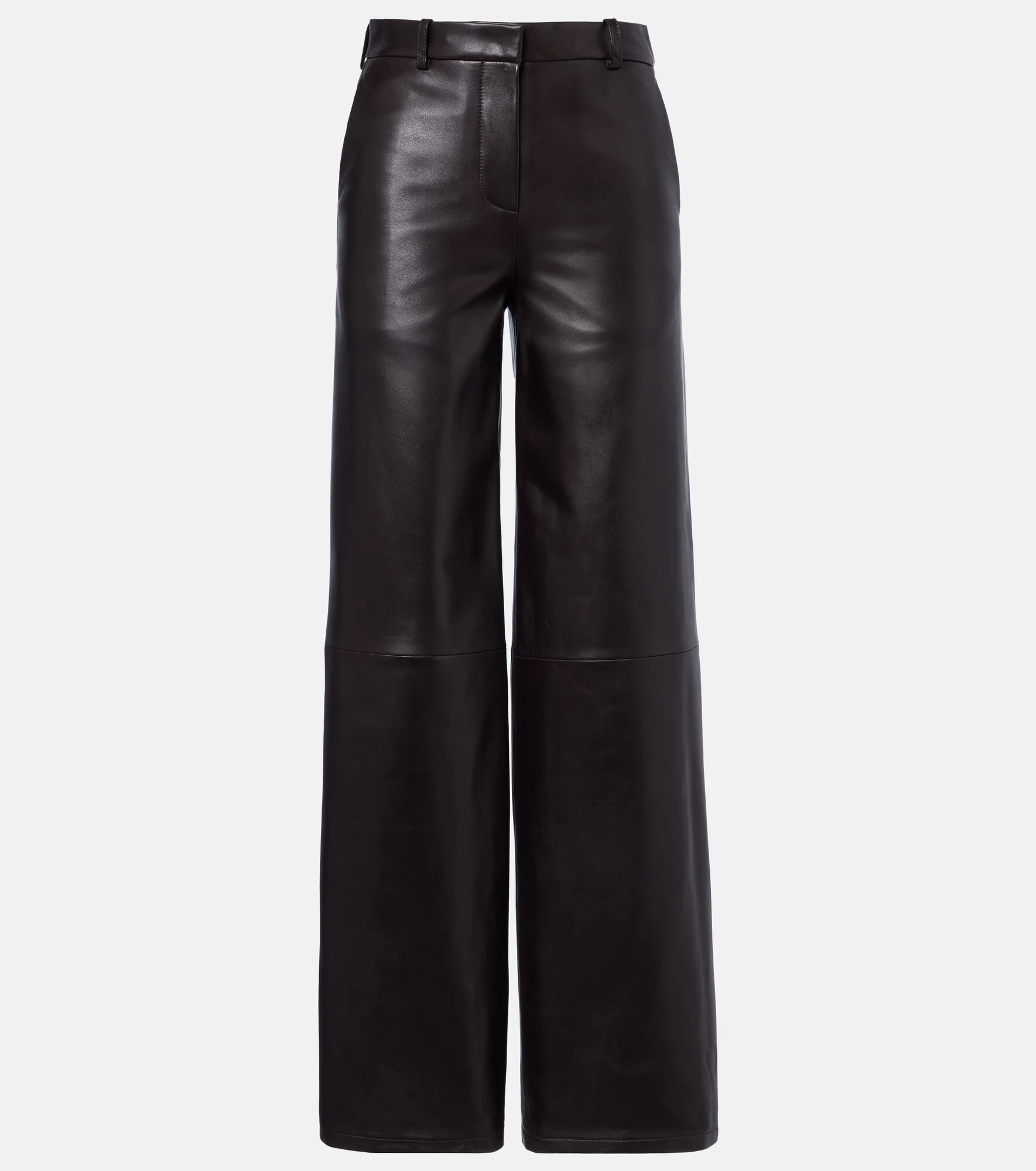 Coda leather wide-leg pants - 1