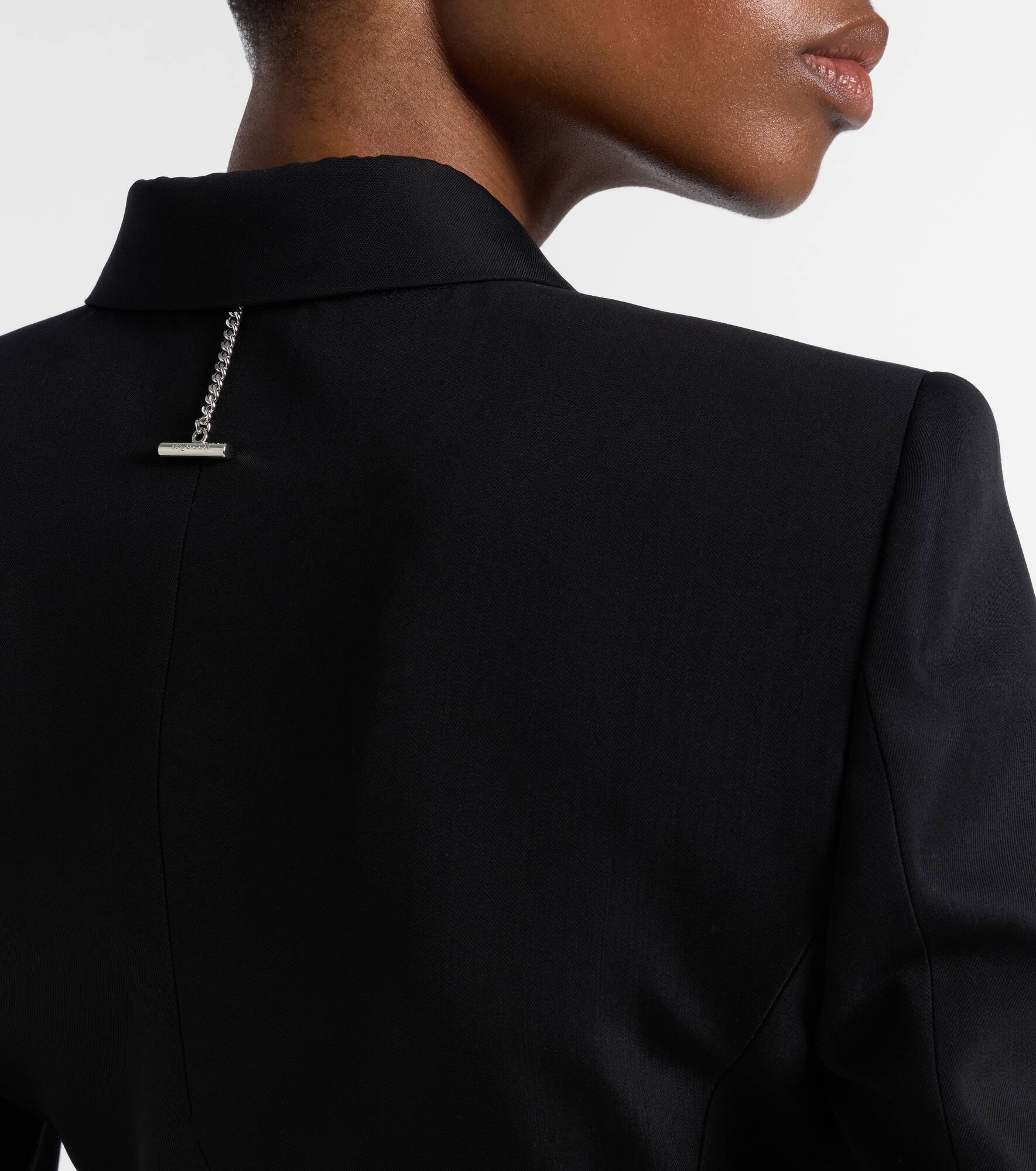 Double-breasted wool-blend blazer - 5