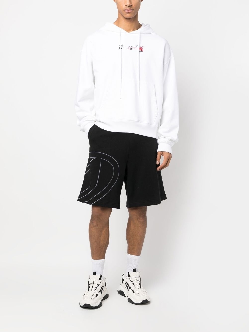 P-Crow Megoval cotton shorts - 2