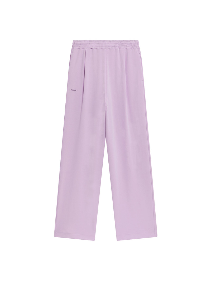 Womens Double Jersey Pleated Trousers - Crocus Purple 1