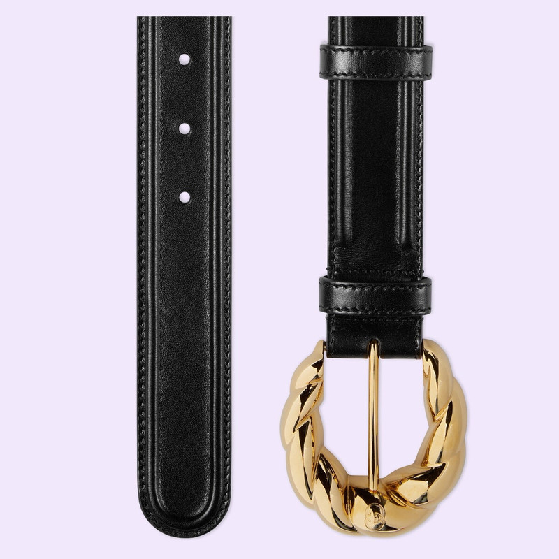 GUCCI Belt with torchon buckle outlook