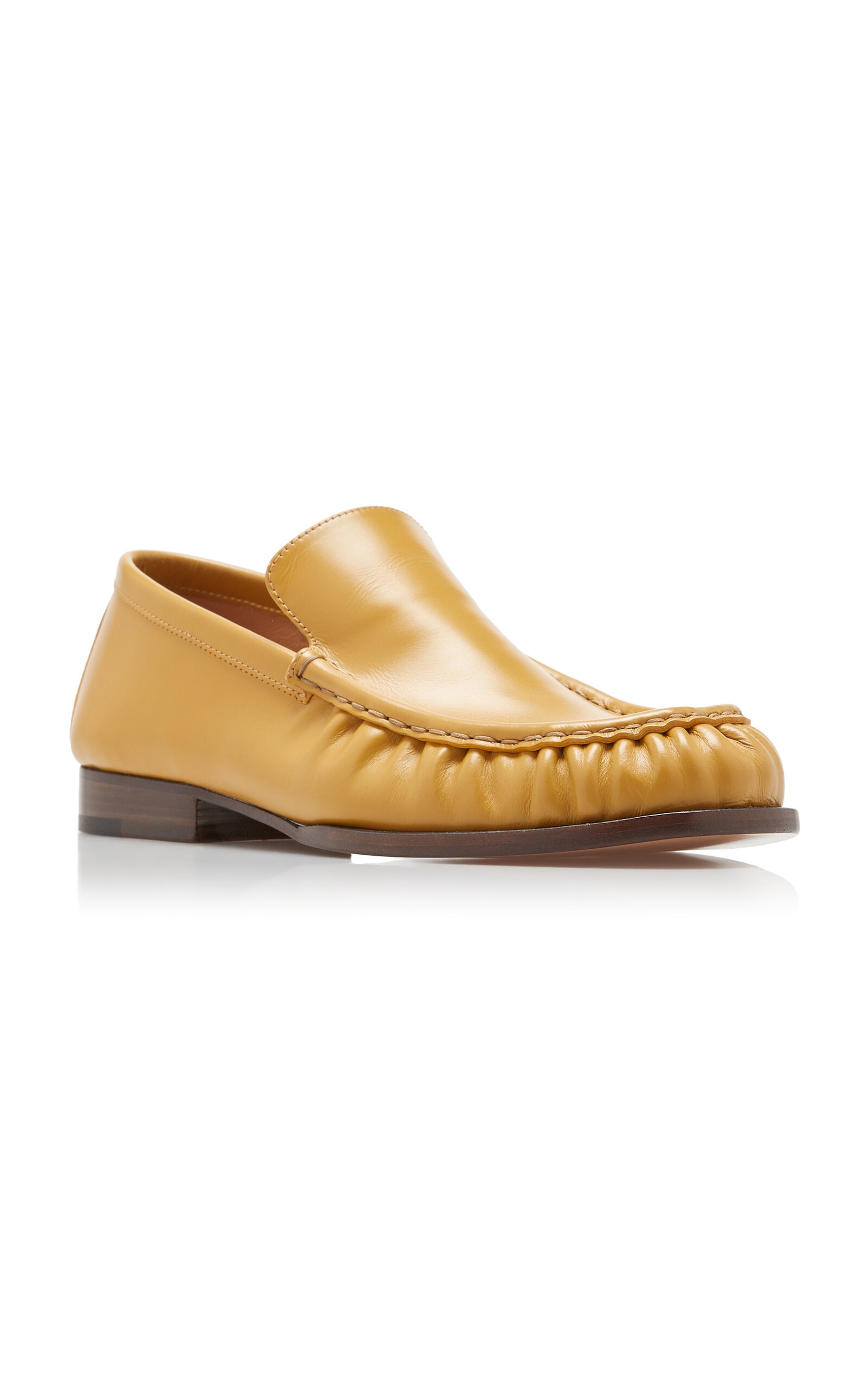 Leather Loafers yellow - 4