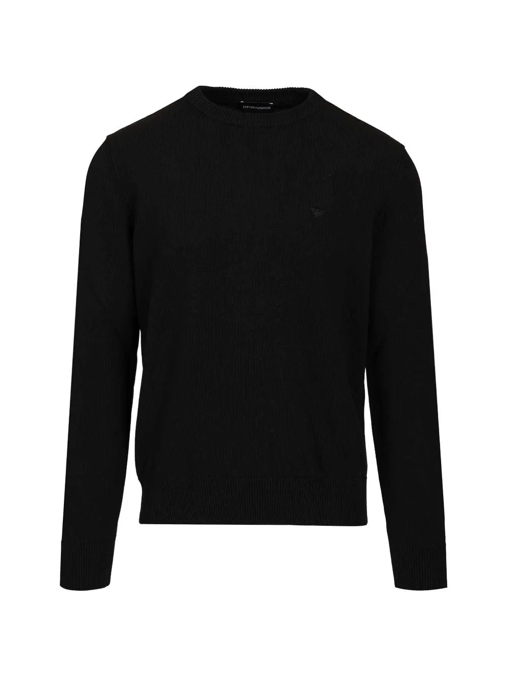 embroidered-logo sweater - 1