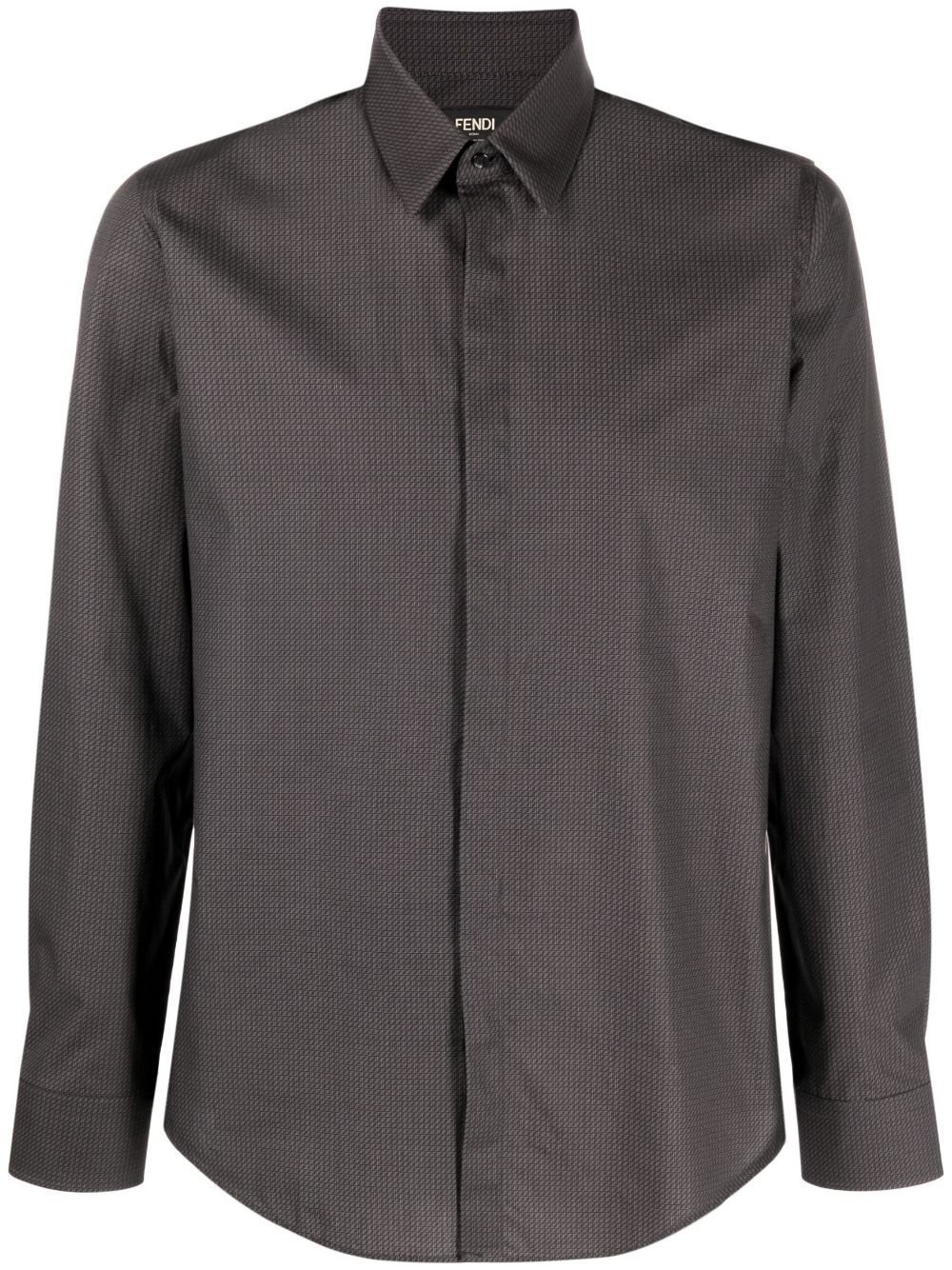 long-sleeve button-up shirt - 1