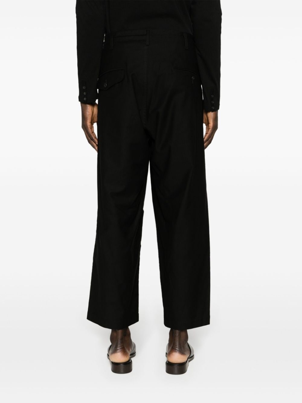 M-Front 1 Tuck cropped trousers - 4
