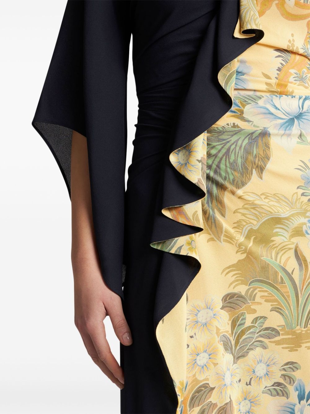 floral-print ruffle-detail dress - 5