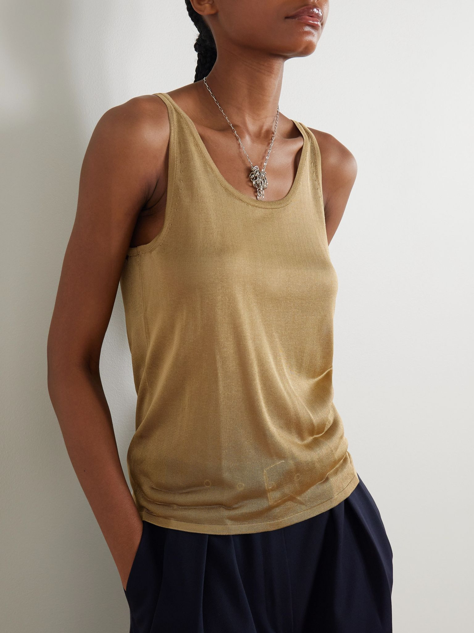 Nardo knitted tank Gold - 3