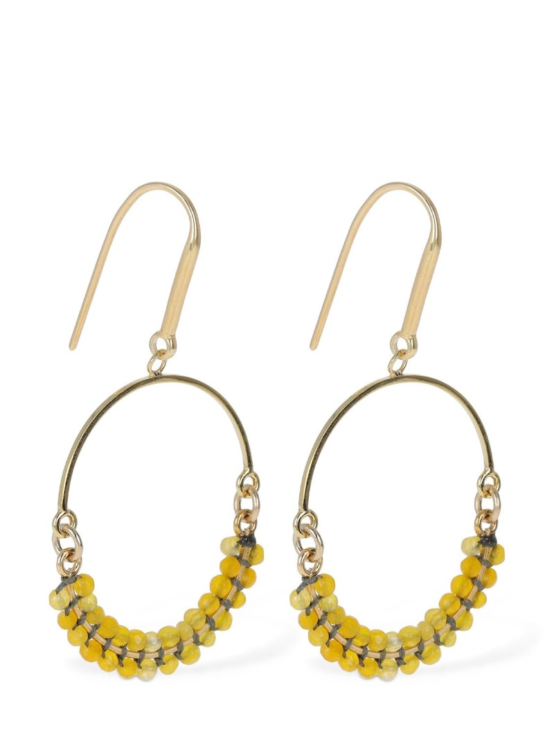 Cesaria beads hoop earrings - 3