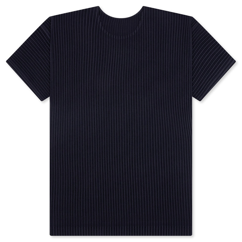 PLEATED T-SHIRT - BLUE 1