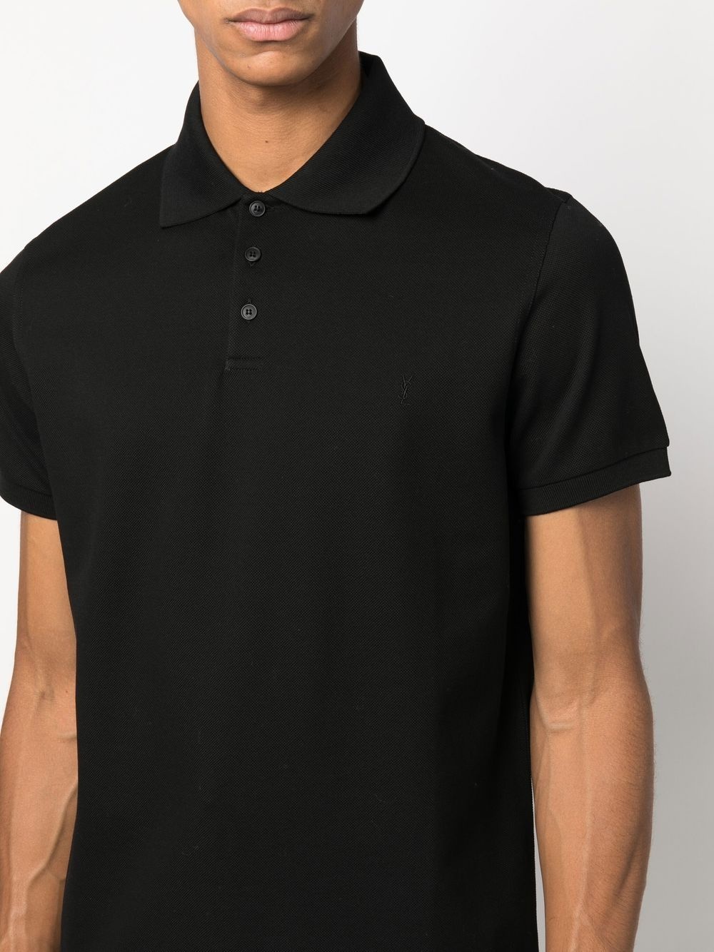 embroidered-logo short-sleeved polo shirt - 5
