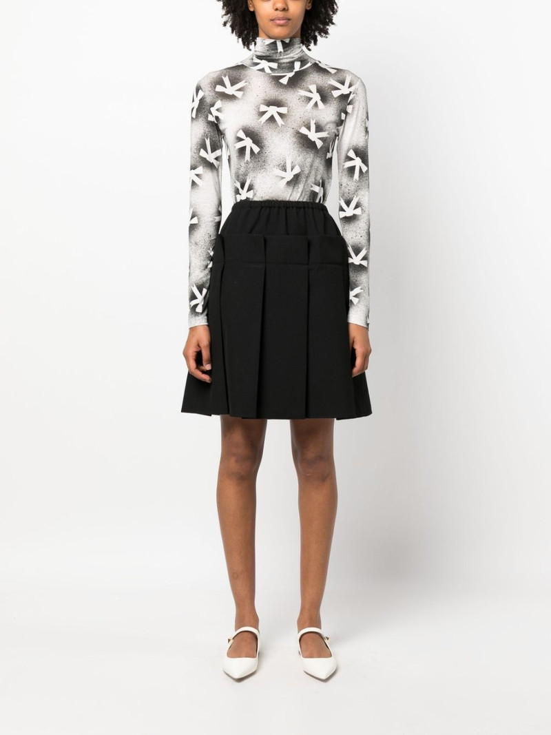 VIKTOR & ROLF bow-print roll-neck top outlook