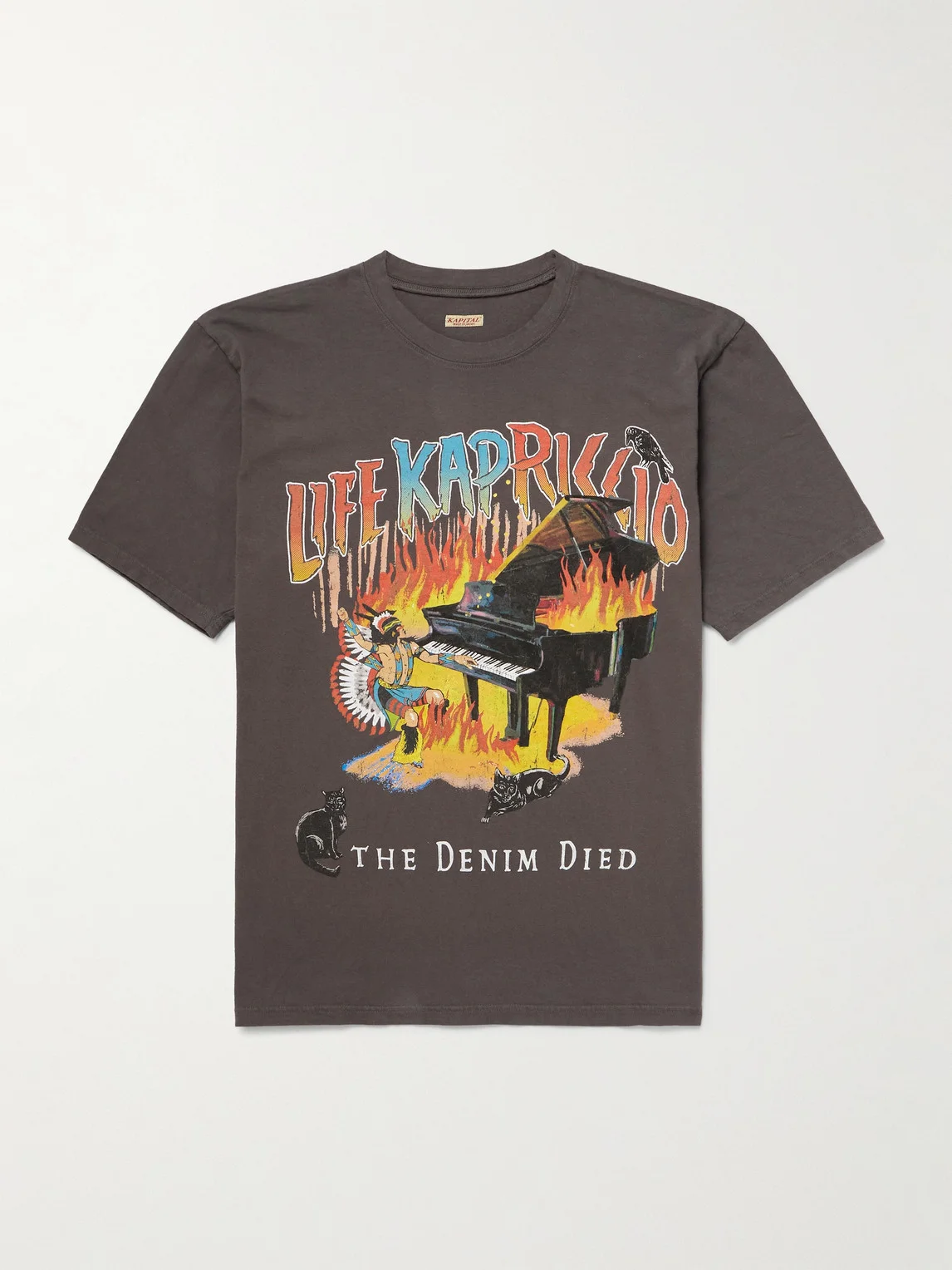 Printed Cotton-Jersey T-Shirt - 1