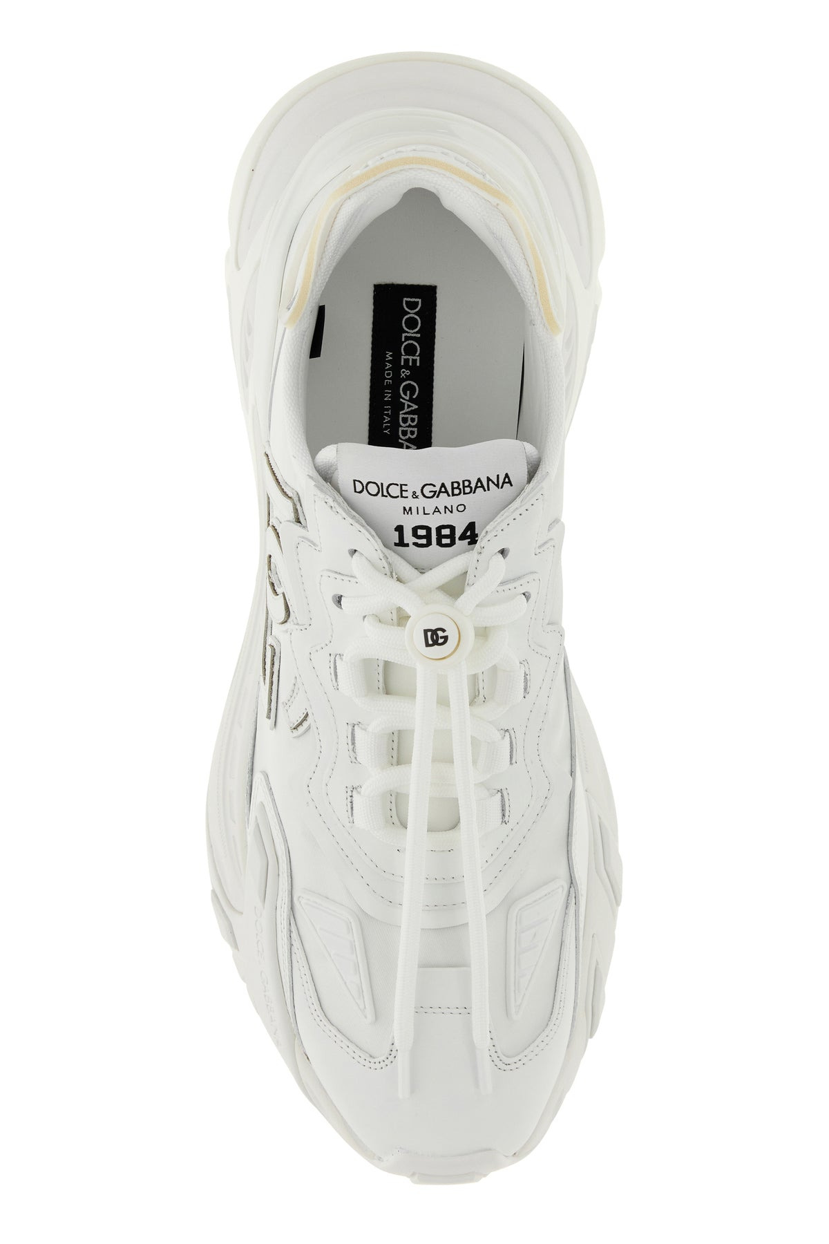 White fabric Day Faster sneakers - 4