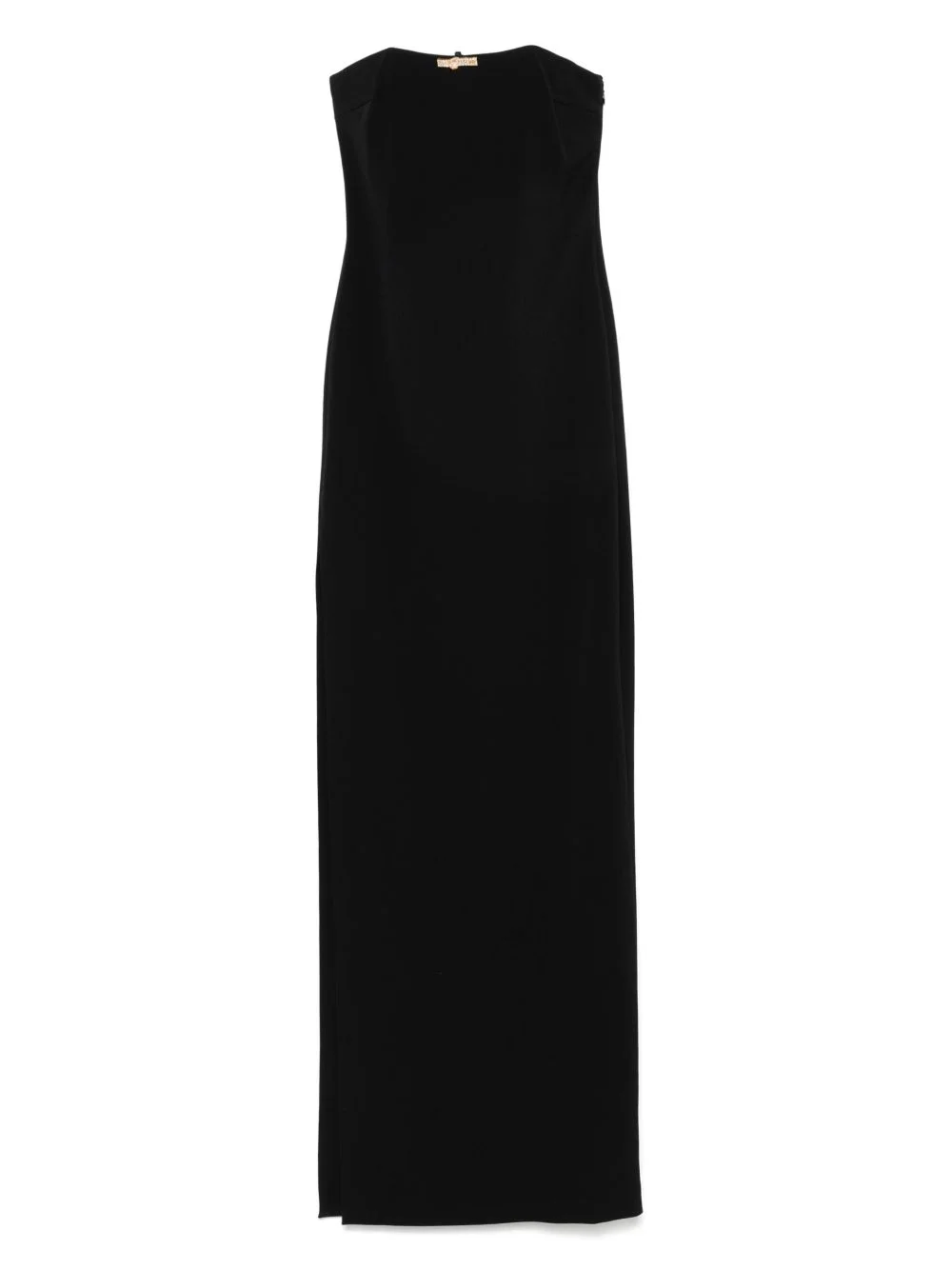 jewel-detail crepe maxi dress - 1