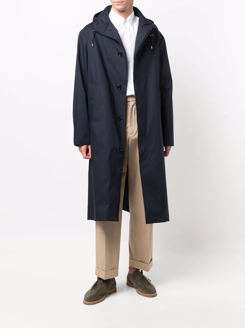 WOLFSON hooded raincoat - 2