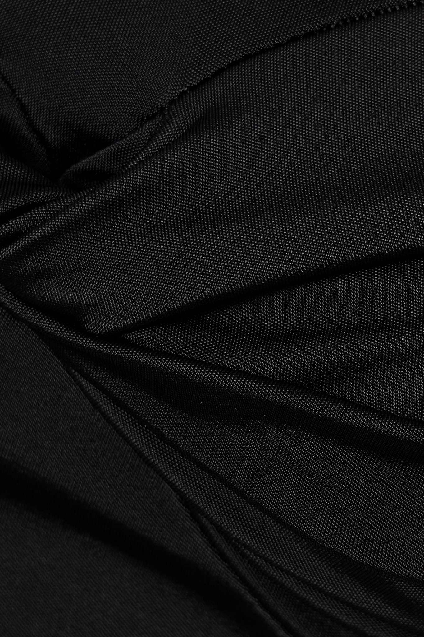 TOVE Paola twist-front satin and stretch-jersey top | REVERSIBLE