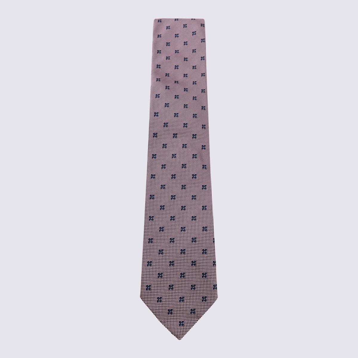 Zegna Pink Silk Tie - 1