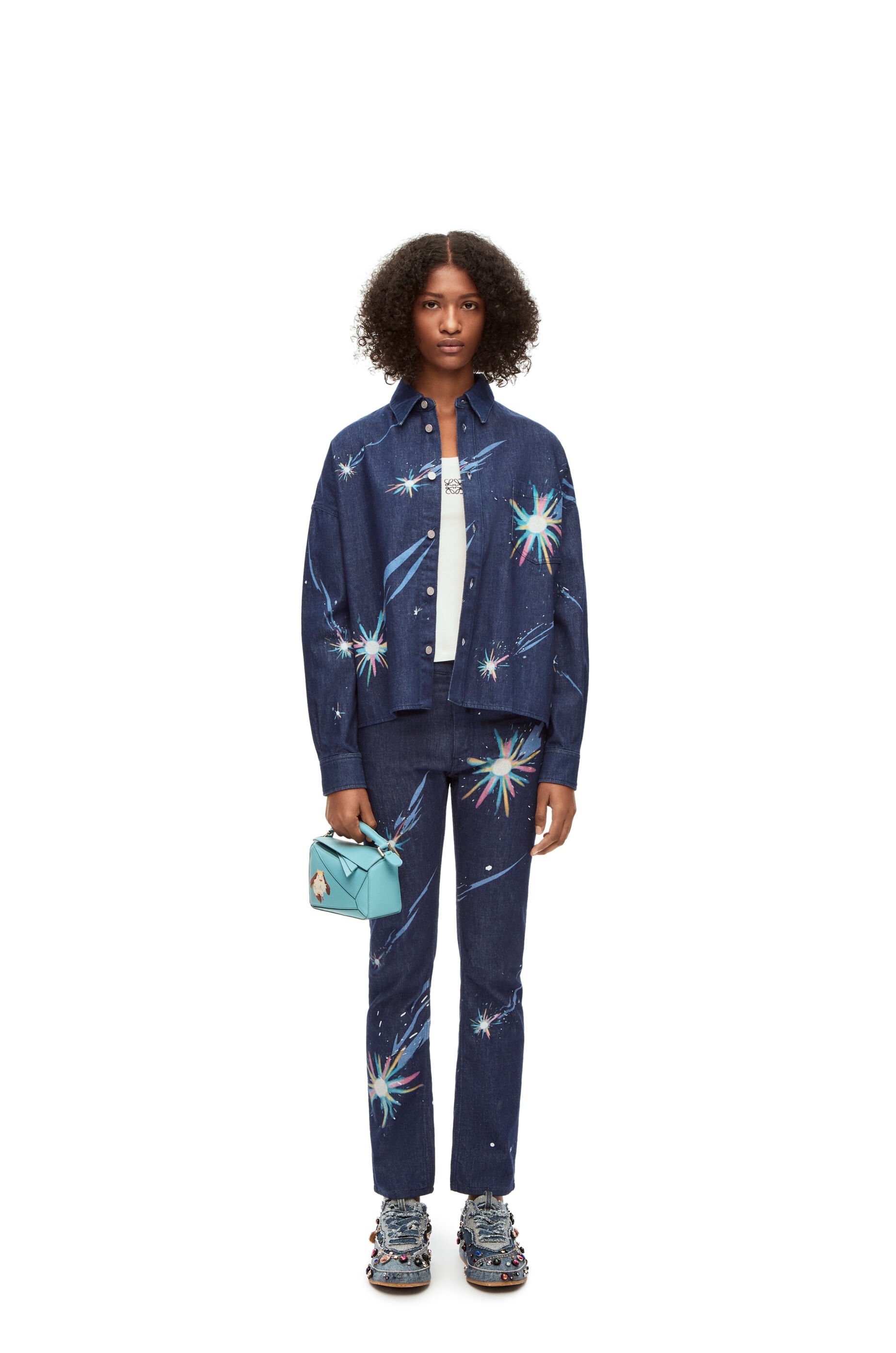 Magical Sky overshirt in denim - 2
