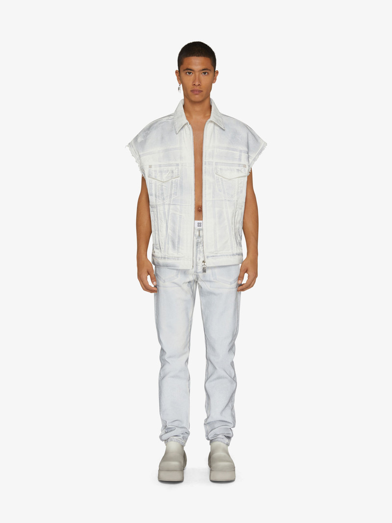 Givenchy STRAIGHT FIT JEANS IN PAINTED DENIM outlook