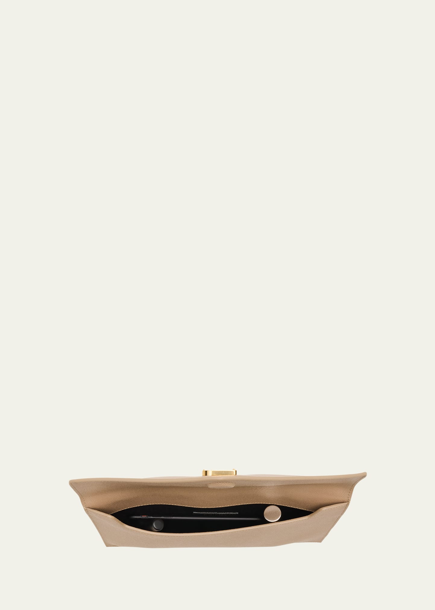 Uptown Medium YSL Monogram Grain de Poudre Pouch Bag - 5
