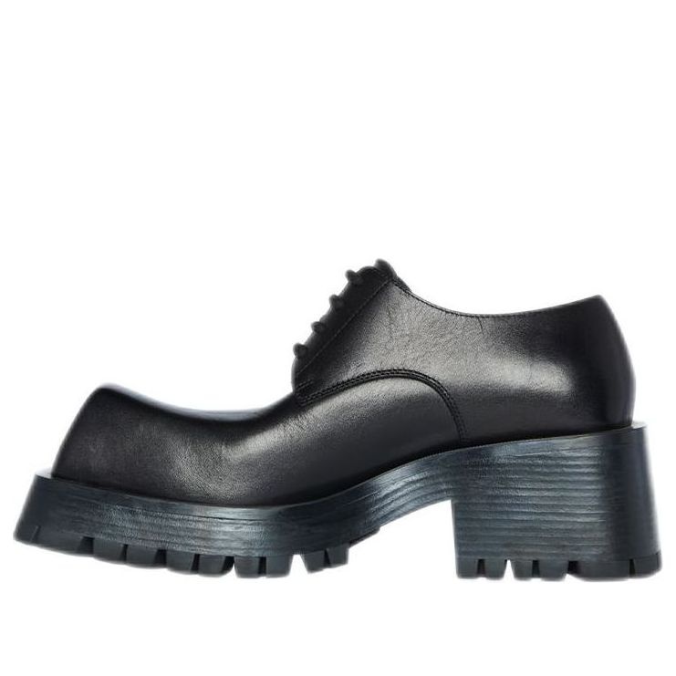 (WMNS) Balenciaga Trooper Derby Shoes 'Black' 678812WB9201000 - 1