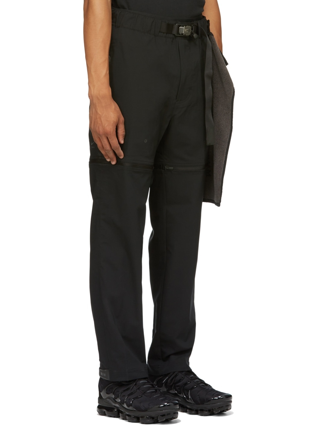 Nike Black MMW Edition Convertible 3-in-1 Lounge Pants | REVERSIBLE