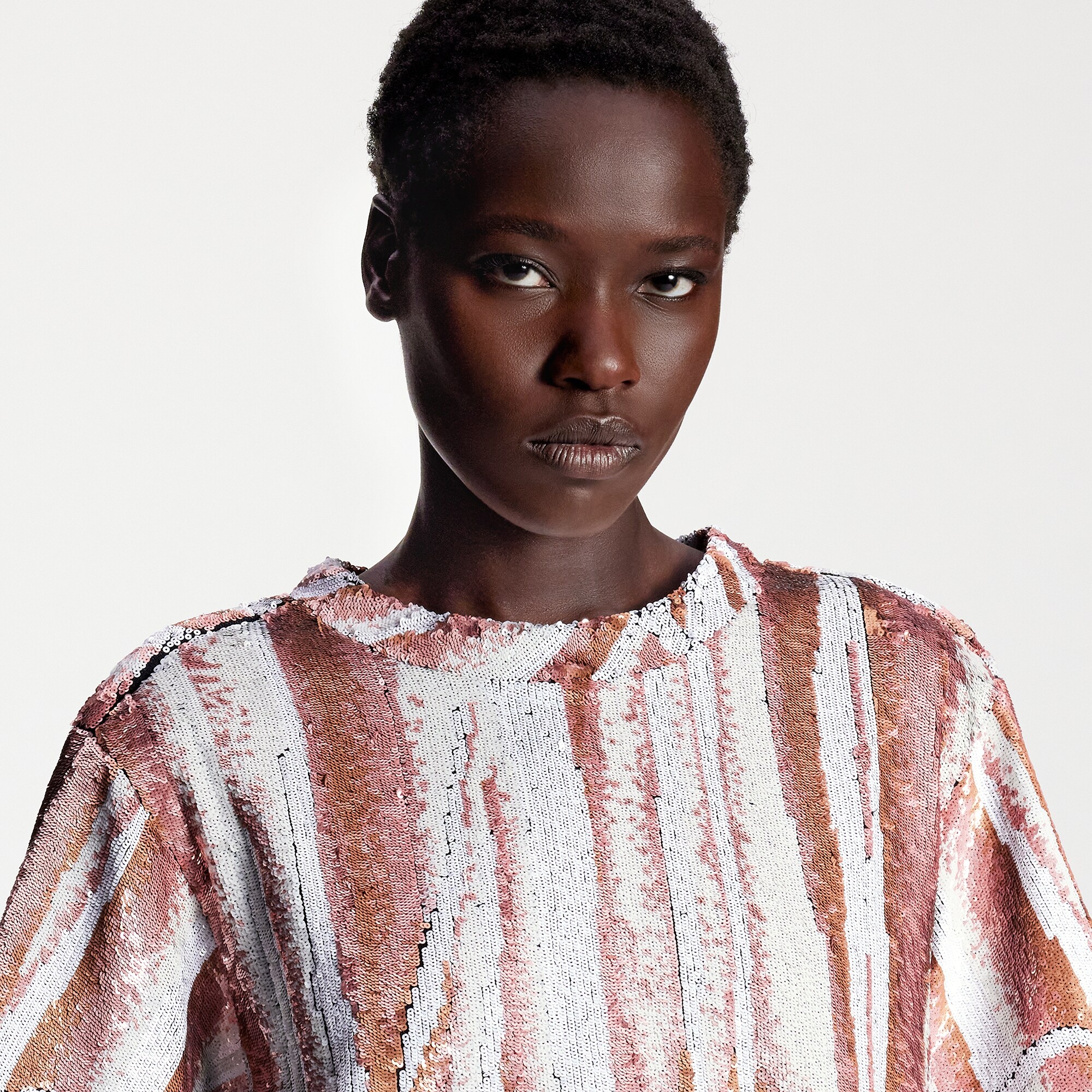 Animal Sequin T-Shirt Dress - 2