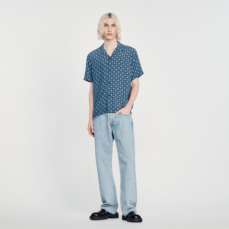 Sandro Flowing short-sleeved shirt outlook