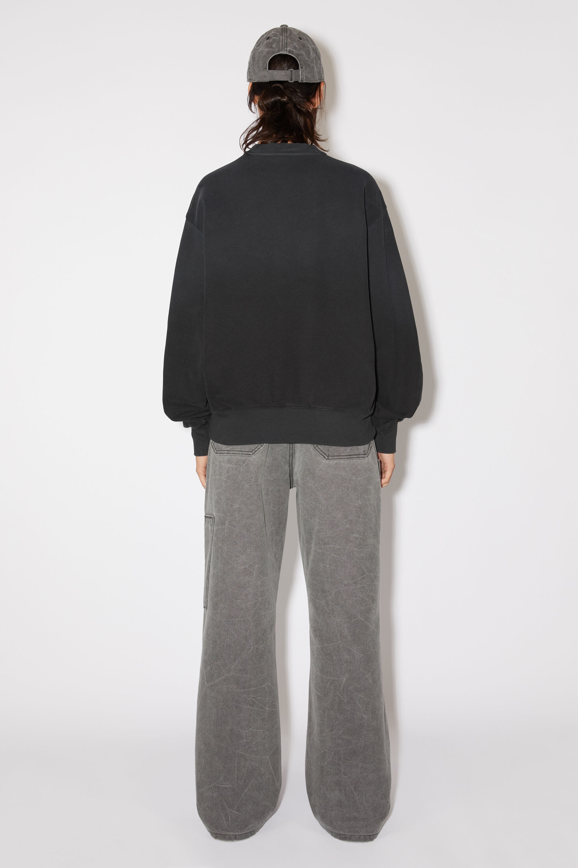 Patch print sweater - Relaxed fit - Carbon grey - 3