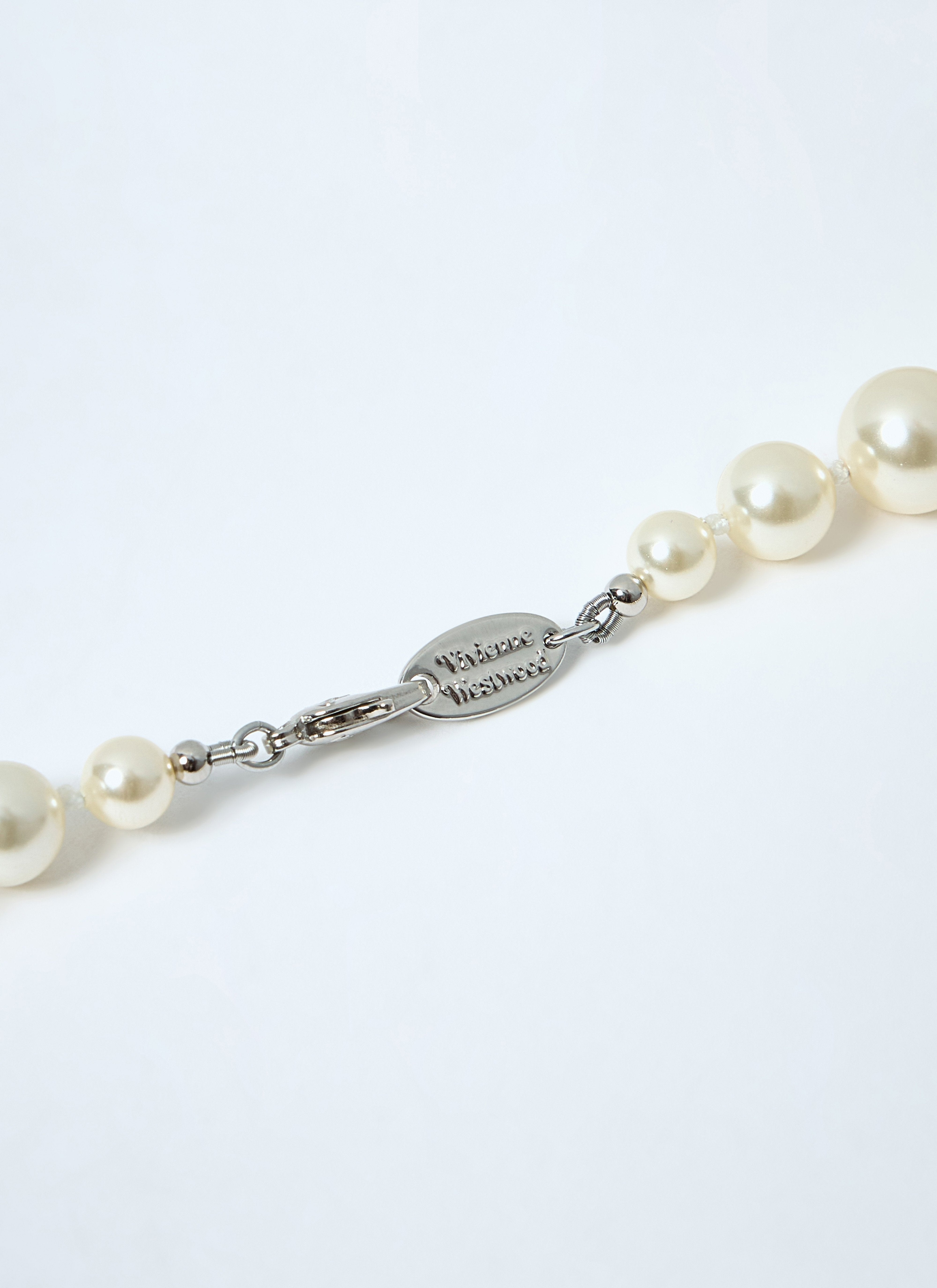 Vivienne Westwood Men Bas Relief Pearl Necklace - 3