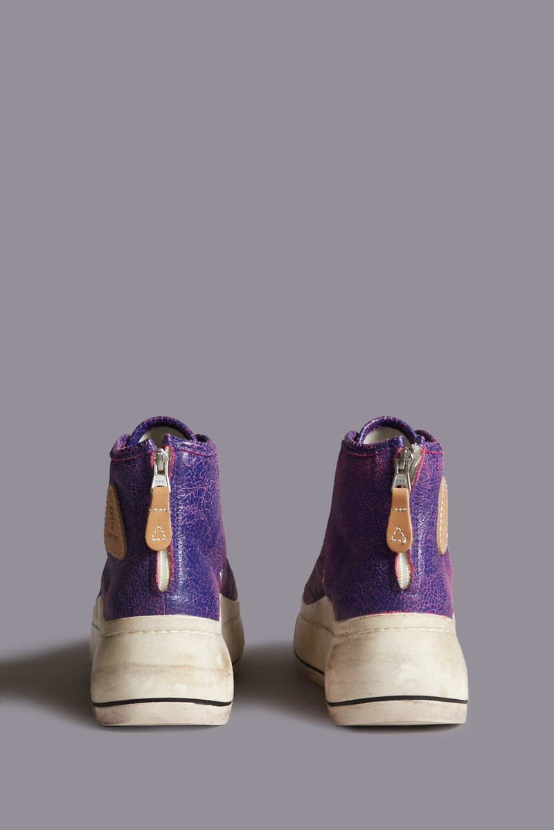 R13 KURT HIGH TOP SNEAKER - PURPLE / PINK - R13 outlook