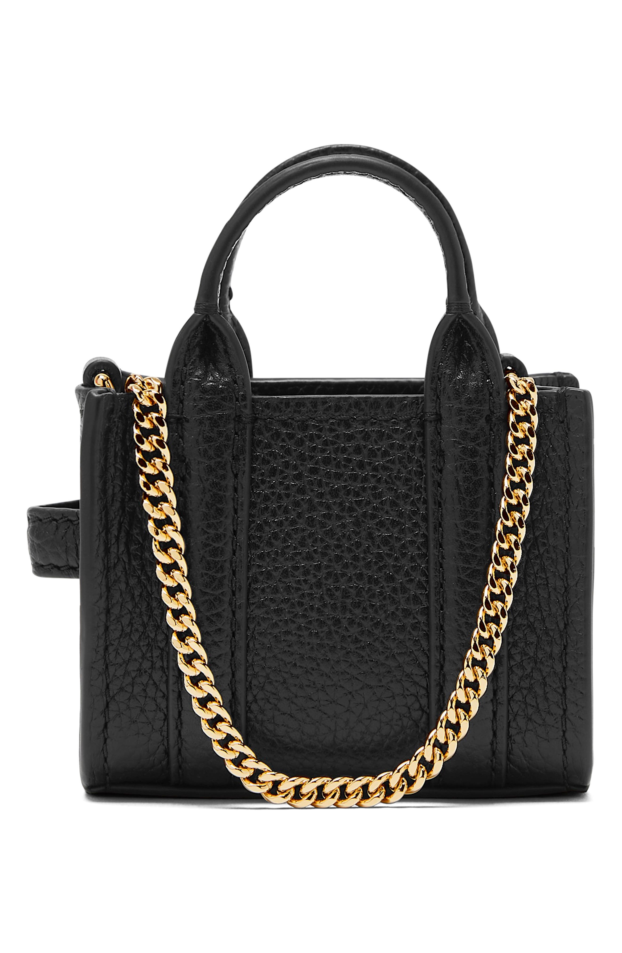 Marc Jacobs The Nano Tote Leather Crossbody Bag in Black at Nordstrom - 2