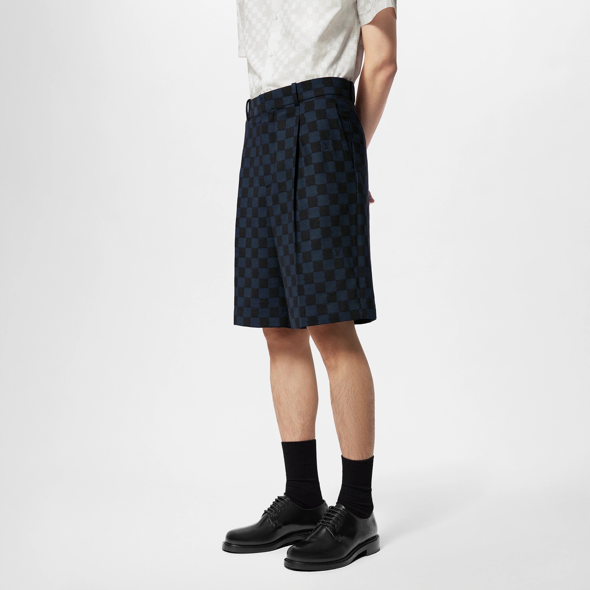 Wool Blend Drawstring Shorts - 3