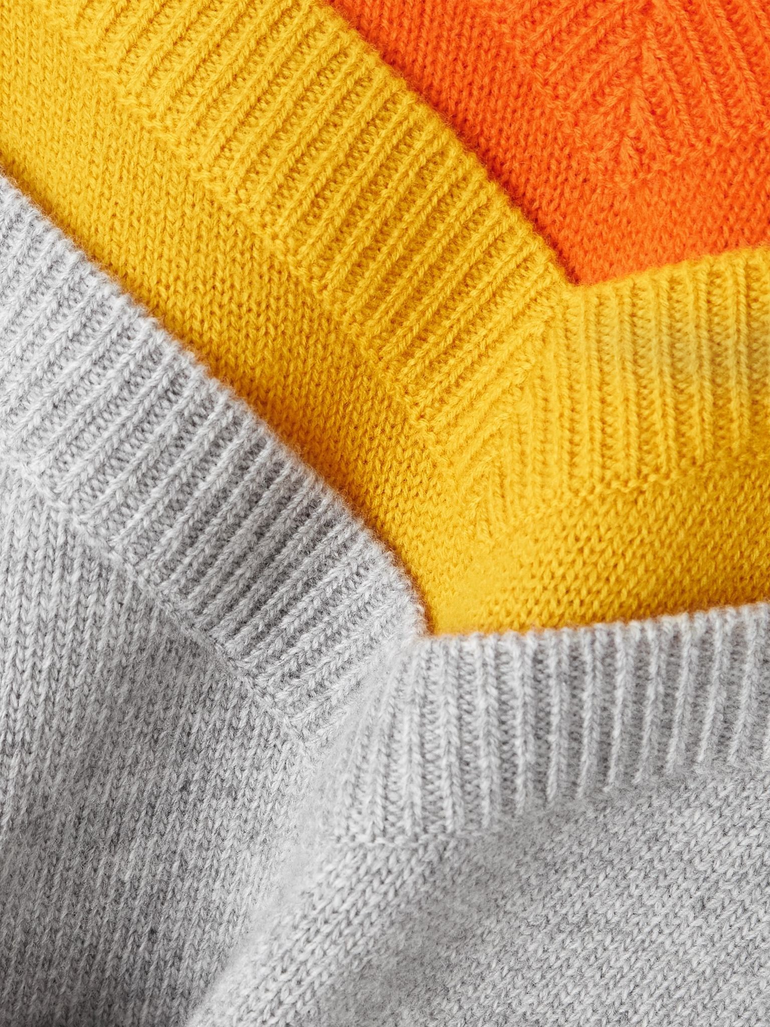 Layered wool-blend sweater Gray - 4