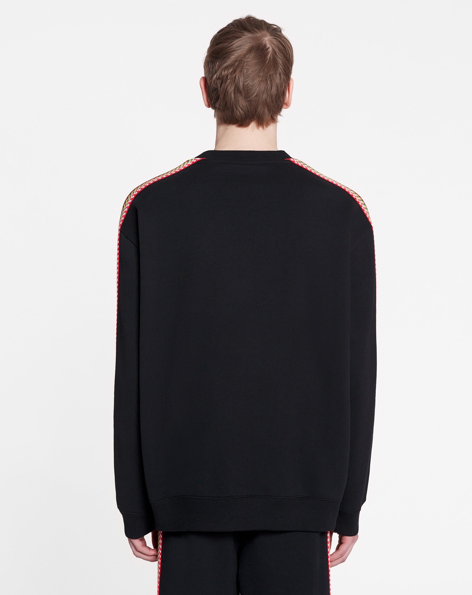 OVERSIZED LANVIN EMBROIDERED SIDE CURB SWEATSHIRT - 4