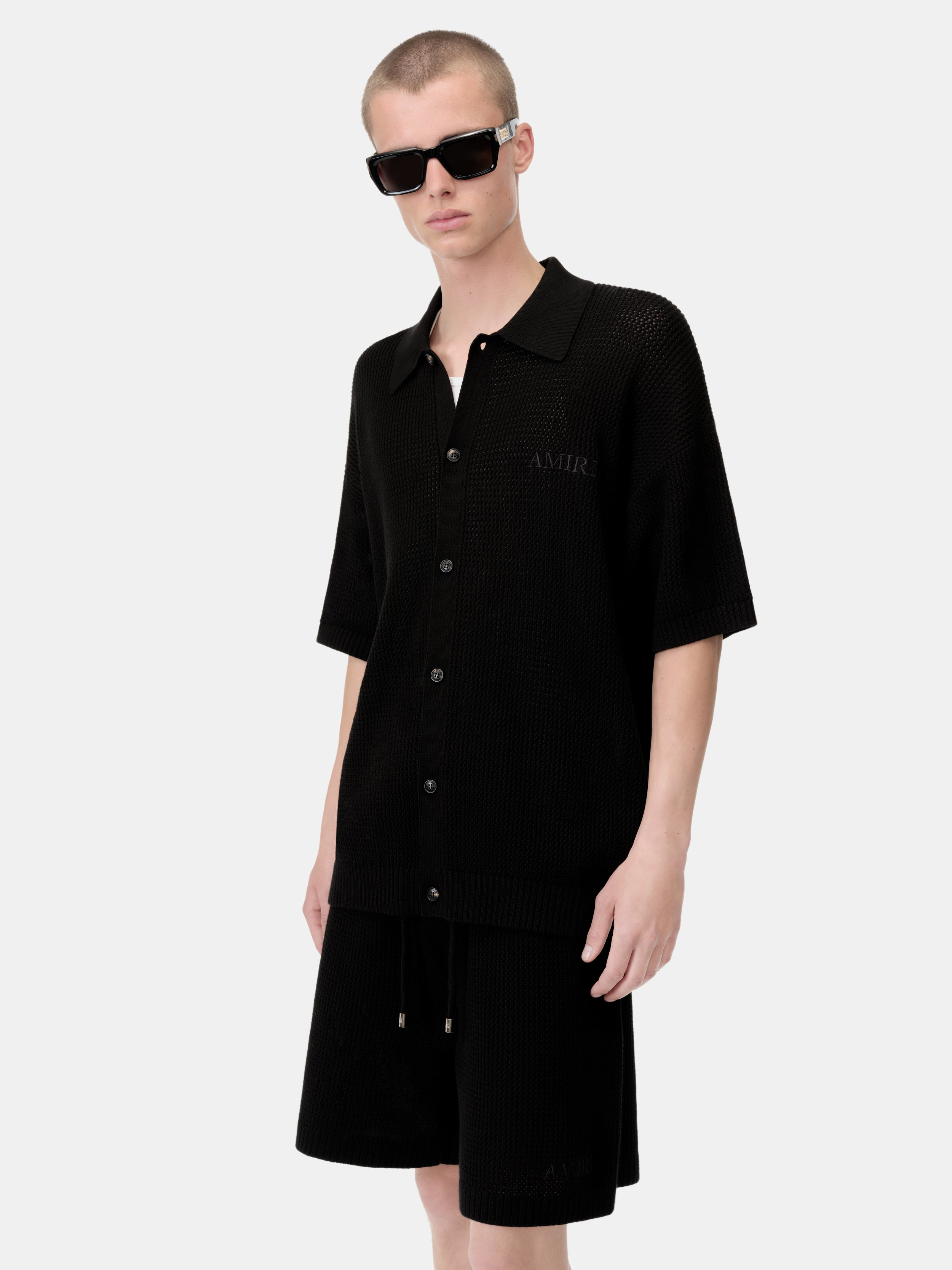 AMIRI CROCHET MESH SHIRT - 5