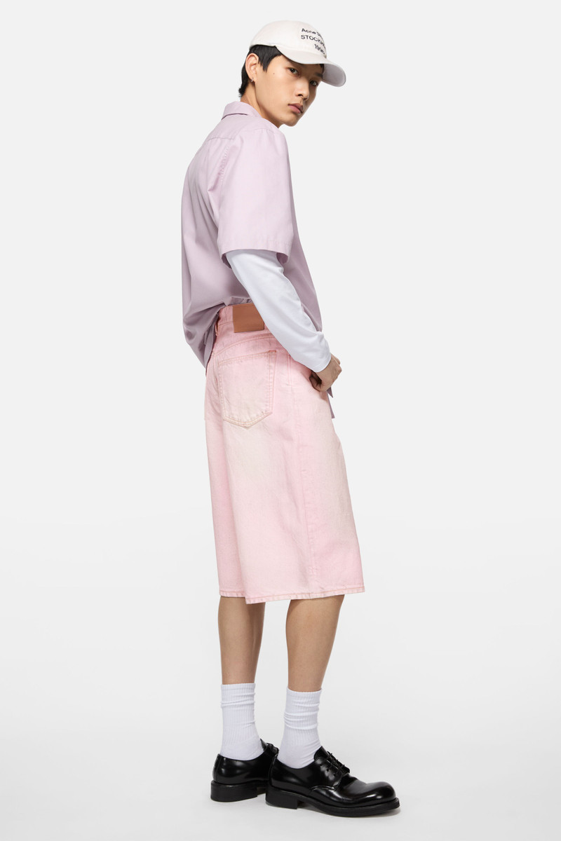 Denim shorts - Loose fit - Pale Pink 3