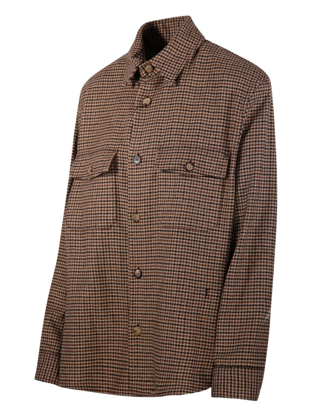 houndstooth-pattern shirt - 3