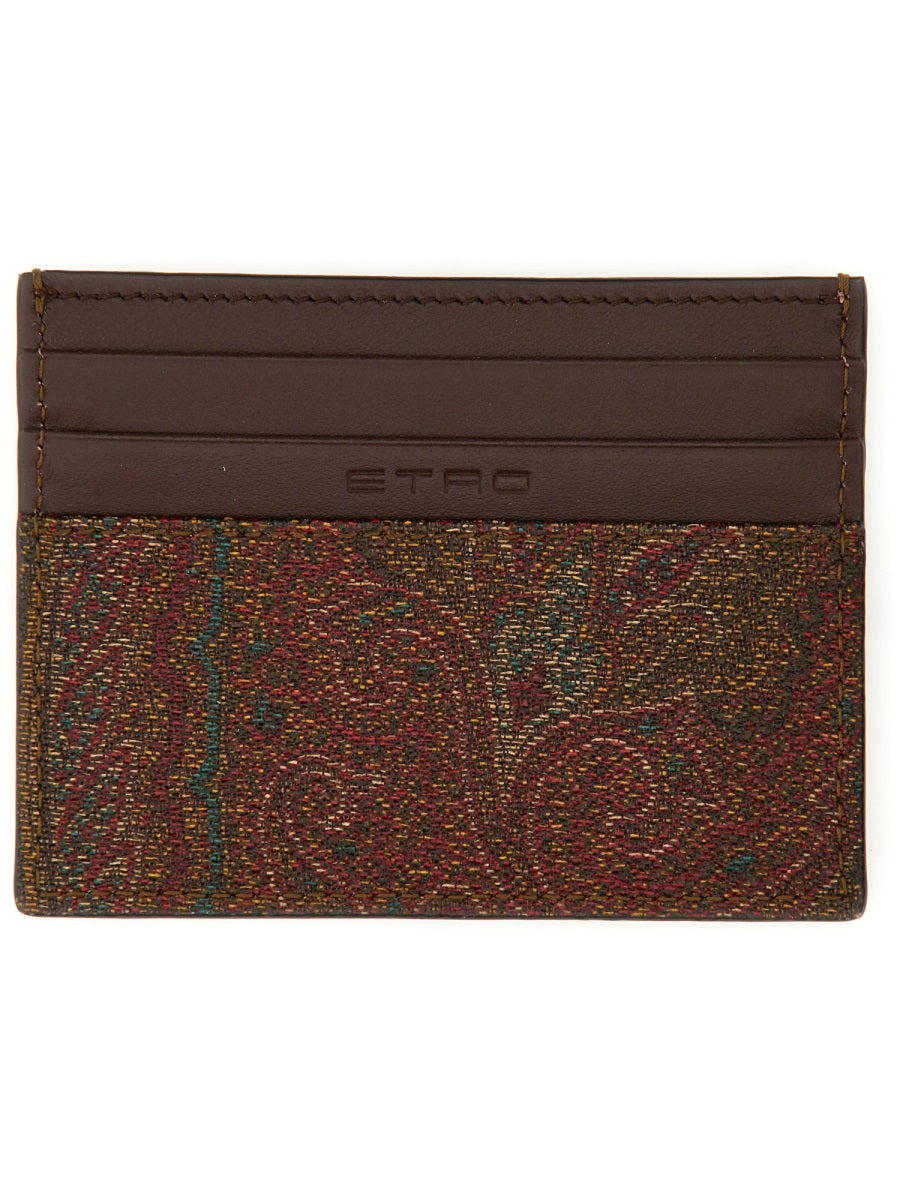 Etro Men Portacarte Con Stampa Paisley - 2