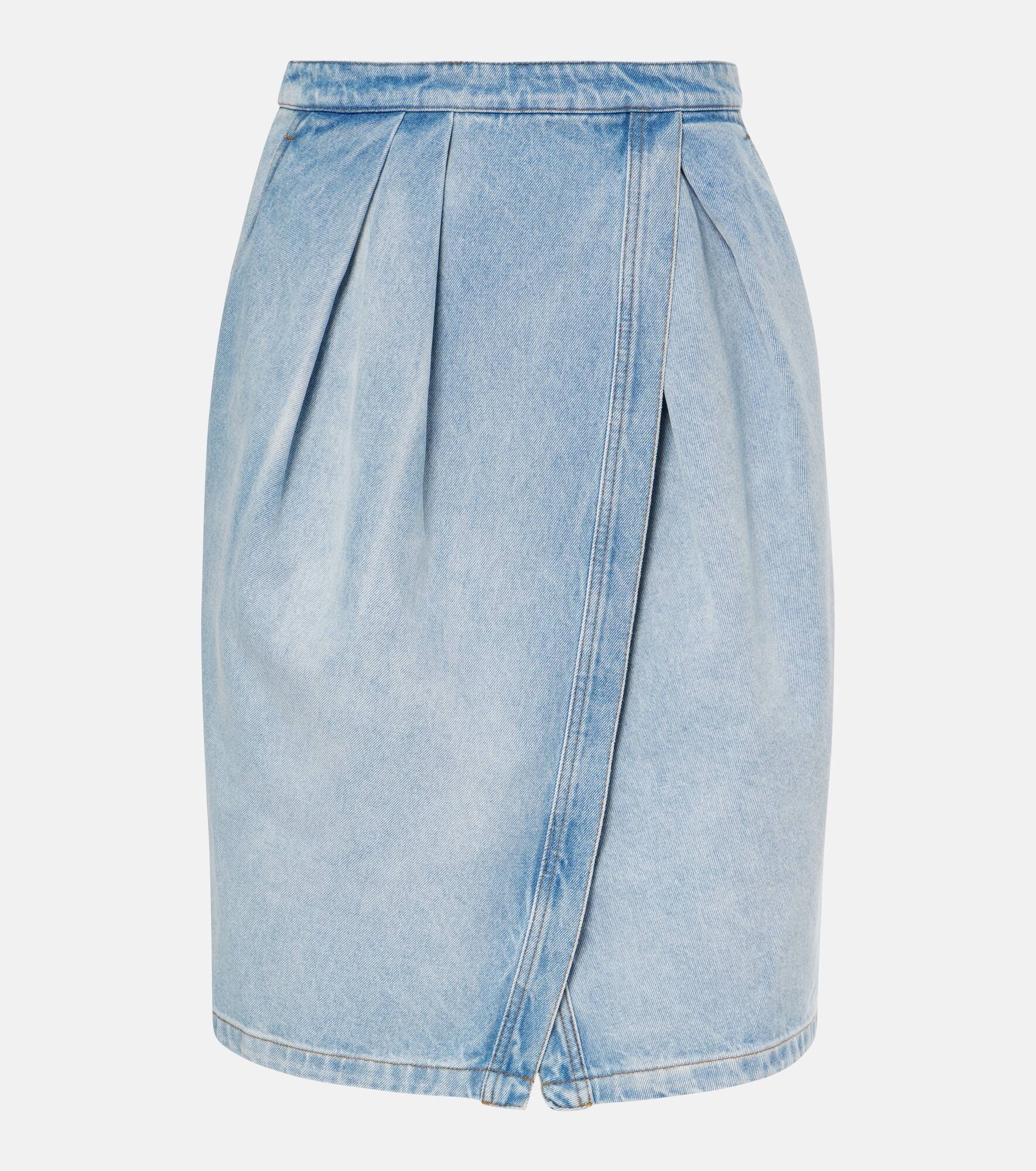 Denim midi skirt - 1