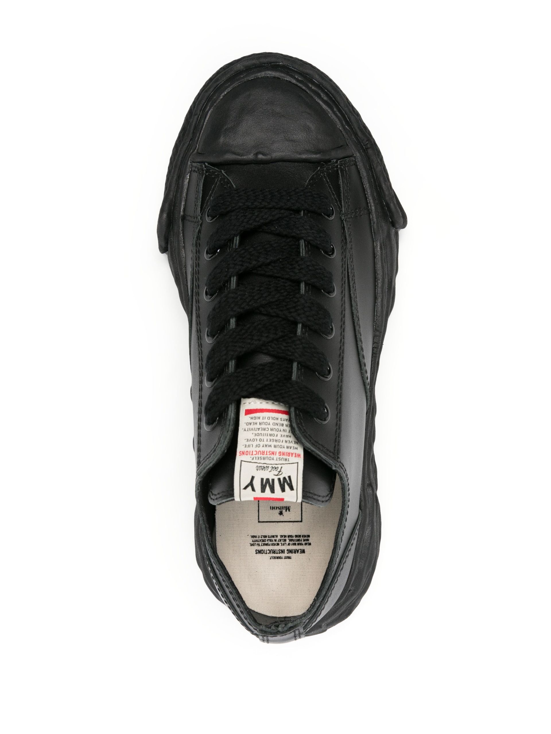 Black Peterson 23 Original Sole Leather Sneakers - 4