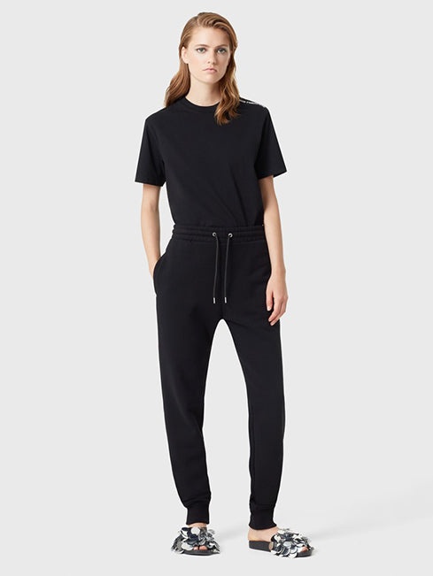 BODYLINE BLACK JOGGING PANTS IN COTTON - 1