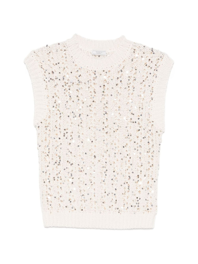 sequin-embellished vest 1
