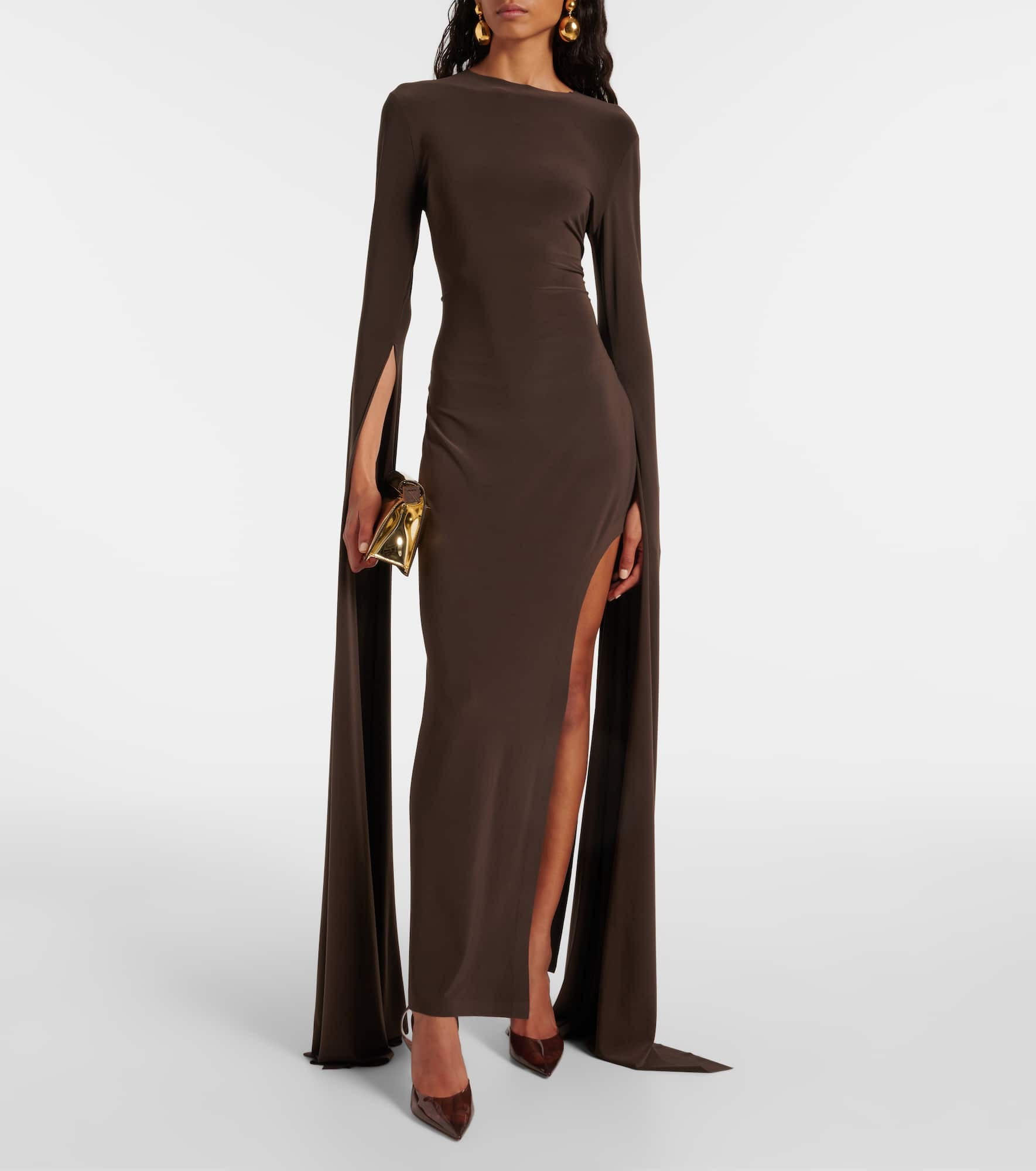 Draped jersey gown - 2